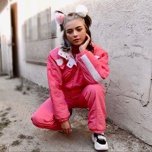 Obermeyer pink snowsuit